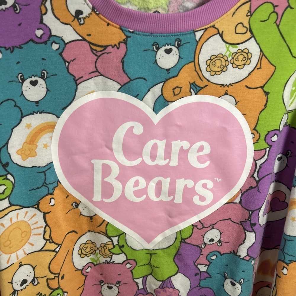 CARE BEARS Hybrid Apparel Size M Multicolor Sweatshirt Women's - Picture 2 of 4